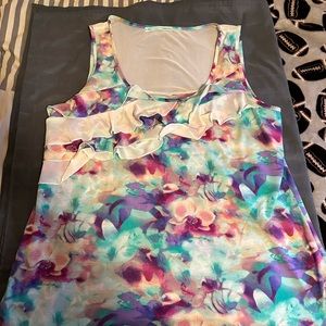 Maurice’s tank top with ruffles
